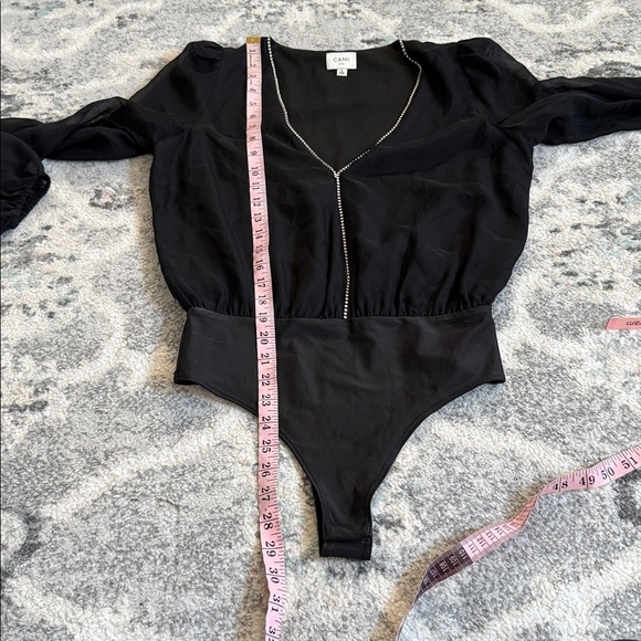 Cami NYC Ingrid Crystal Silk Bodysuit - Picture 7 of 11